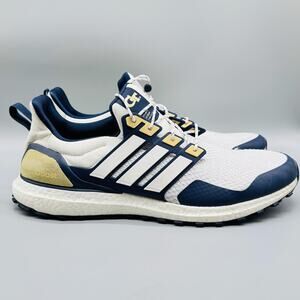 Adidas Shoes Mens 14 White Navy Ultra Boost Georgia Tech Limited Edition Sneaker